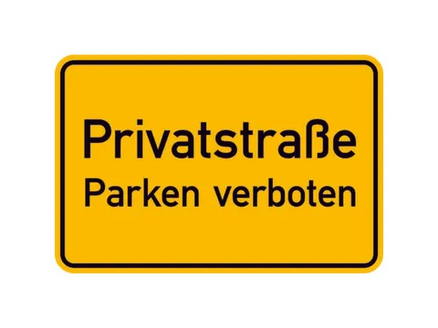 panneau d'interdiction Route privée - Défense de stationner alu gauf