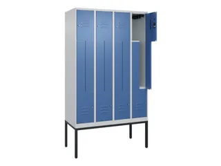 Z-garderobekast,HxBxD 2120x1200x500mm,vak B 150/300mm,cil.-slot - 2