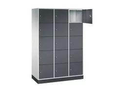 grootvolume-lockersysteem,RAL 7035/RAL 7021,HxBxD 1950x1220x500mm