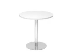 vergadertafel,HxØ 745x800mm,rond,schotelvoet chroom,ronde buis