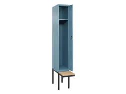 locker met bank,HxBxD 2120x300x815mm,1vak,vak B 300mm,cilinderslot