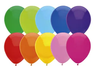 Ballon Haza uni 30cm 10 stuks assorti - 2