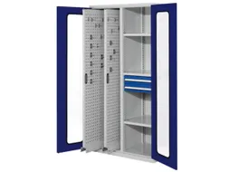 Verticale Uitschuifkast Venster 1950x1000x600mm 2legborden Ral5010