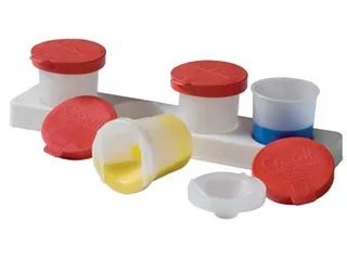 Antiknoeipot voor verf set van 4 potjes van 320 ml met rood - 1