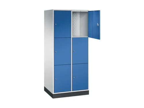 grootvolume-lockersysteem,RAL 7035/RAL 5010,HxBxD 1950x820x600mm