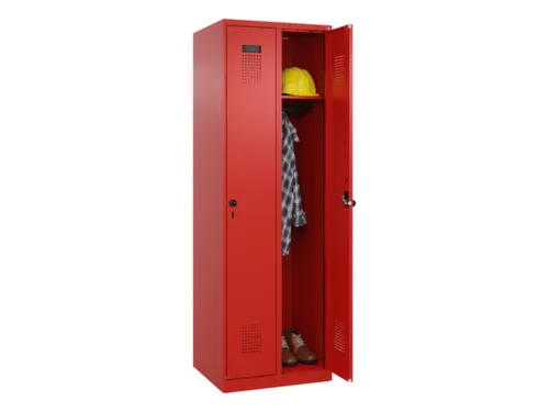 locker,HxBxD 1850x600x500mm,2vak,vak B 300mm,draaigrendel