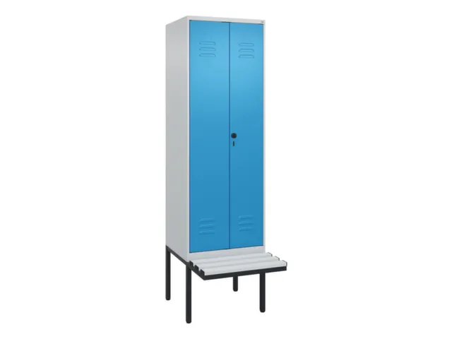 locker voor scheiding van kleding,HxBxD 2120x600x815mm,2vak