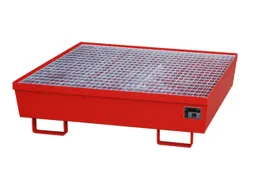 Opvangbak 4x 200l Opvangvol. 245l Rood 335x 1200x 1200mm Rooster
