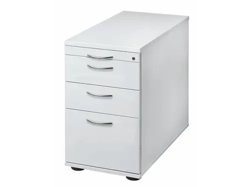 Ladenblok 720-760x430x800mm 2laden 1pennenlade 1hangmappenframe Wit