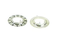 Dial For 21mm Button (transparent - White 12 Digits)