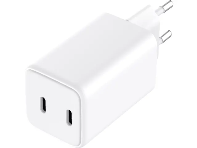 Sandberg AC Charger Dual USB-C PD65W EU Wit