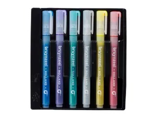 Viltstift Bruynzeel Kids assorti glitter 6 stuks - 3