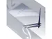 Wandklok Nextime 20x50cm glas Frosted/Mirror Dali