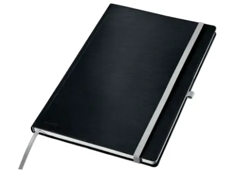 Leitz Style notitieboek A4 gelijnd met harde kaft Satijn Zwart