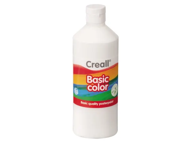 Plakkaatverf Creall basic wit 500ml
