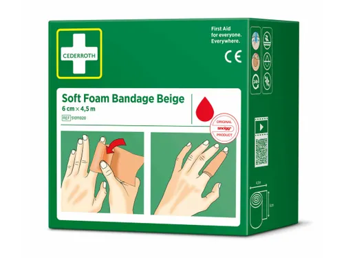 Bandage Cederroth Soft Foam beige 6cmx4.5m