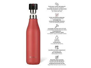 Thermosfles Les Artistes Paris 500ml Red - 2