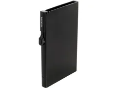 Porte-cartes Clicksafe RFID aluminium noir pour 6 cartes