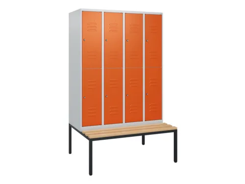 Dubbeldekse dekenkist,HxBxD 1950x1200x815mm,4x2vak.,vak B 300mm