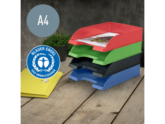 Corbeille à courrier Leitz Recycle A4 bleu
