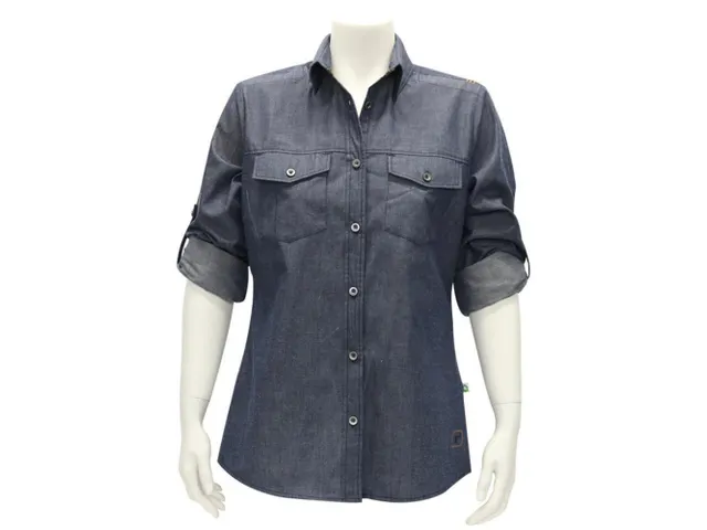 T'riffic dames werkhemd, denim, maat S, per stuk
