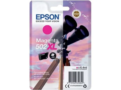 Inktcartridge Epson 502XL T02W3 rood HC C13T02W34010