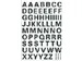 Etiket Herma 4158 10mm Letters A-Z Zwart Folie 63 stuks
