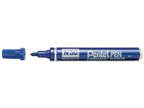 Viltstift Pentel N50 rond blauw 1.5-3mm