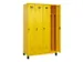 locker voor scheiding van kleding,HxBxD 1950x1200x500mm,4vak