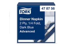 Dinnerservet 39x39cm 2-laags 1/4 vouw donkerblauw 39x39cm 12x150 st