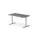 Elektrisch ihv bureau,HxBxD 650-1310x1400x800mm,blad donkergrijs