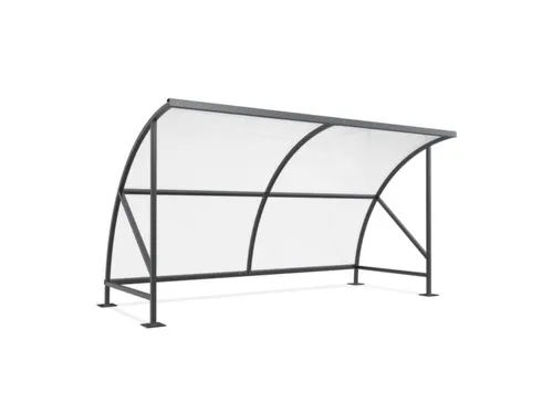 overdekte fietsenstalling,HxBxD 2290x4130x2180mm,dak polycarbonaat