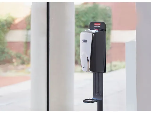 Zuil Standaard voor Autofoam Zeepdispenser Zwart