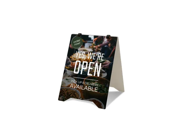 Stoepbord Grab & Grip BOND panelen A2 met print Dubbelzijdig