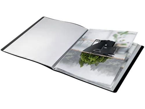 Showmap Leitz Recycle A4 20 tassen gerecycled PP zwart