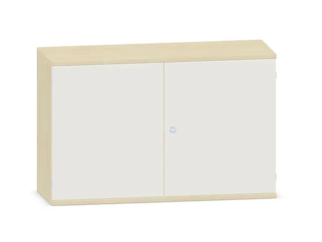 kantoorkast,HxBxD 770x1200x430mm,decor romp esdoorn,decor front wit