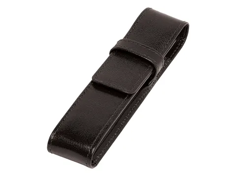 Pennenetui Buffelleer 1dlg Zwart