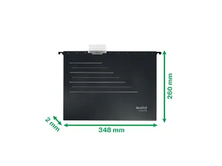 Hangmap Leitz Alpha Recycle A4 verticaal V-bodem zwart - 6