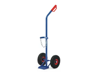 Flessenkar Draagverm. 100Kg 1X10L Fles Ø 140Mm Staal Luchtbanden - 1