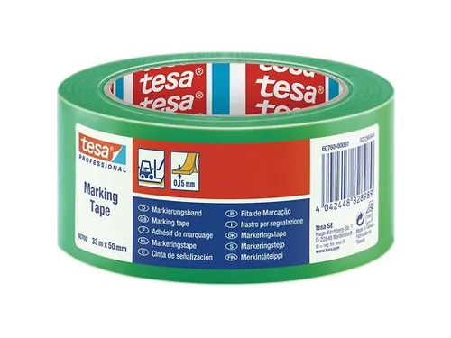 Markeringstape Tesa 60760 PVC 50mmx33m groen