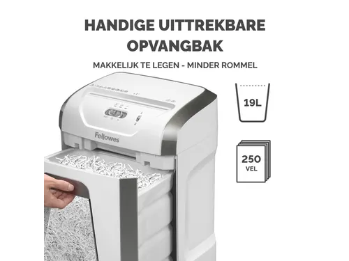 Papiervernietiger Fellowes 15C 4x40mm wit