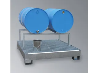 Vatenbok Staal 1230x650x350mm Voor 2x200l Vatensteun Hoekprofiel - 2