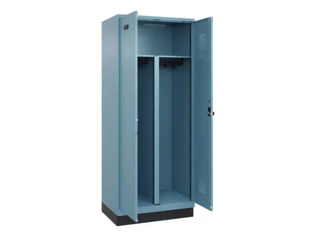 PBM-locker,HxBxD 1950x800x500mm,2vak,vak B 400mm,draaigrendel