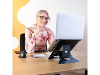 Laptopstandaard R-Go Riser Documenthouder Zwart - 8
