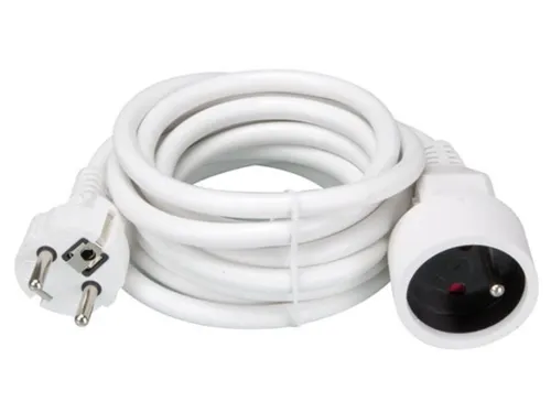 Verlengkabel - 3 M - Wit - 3g1.5 - Penaarde Schuko