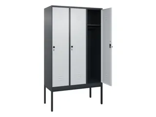 locker,HxBxD 2120x1200x500mm,3vak,vak B 400mm,draaigrendel - 2