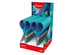 Schaar Maped Dragon 13cm display à 24 stuks blauw