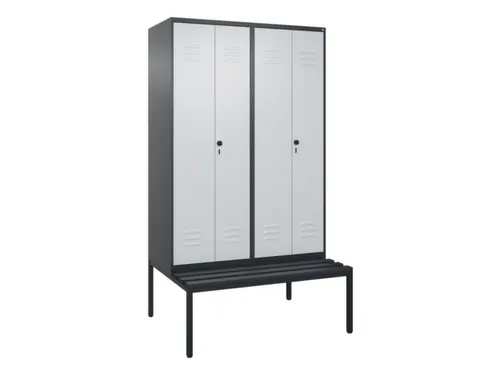 locker voor scheiding van kleding,HxBxD 2120x1200x815mm,4vak