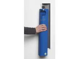 Wandasbak 3.5 liter 550x110x85mm Ral5010 Blauw Slot Staal