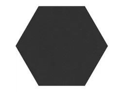 Prikbord Zeshoek Zwart kleur 2209 Bulletin Paneel Ø 60 cm frameloos